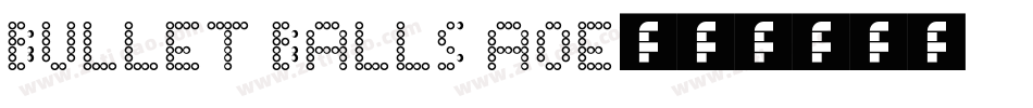 Bullet Balls AOE字体转换